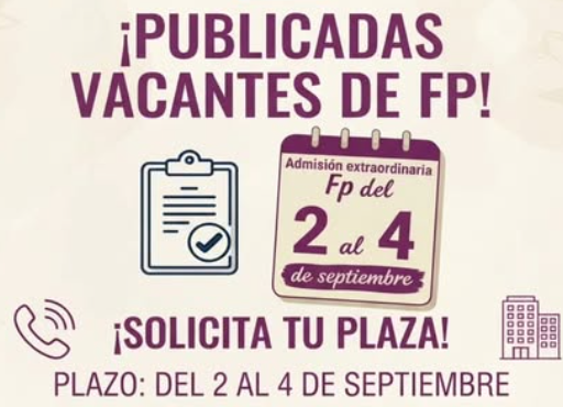 Plazo extraordinario fp 2026